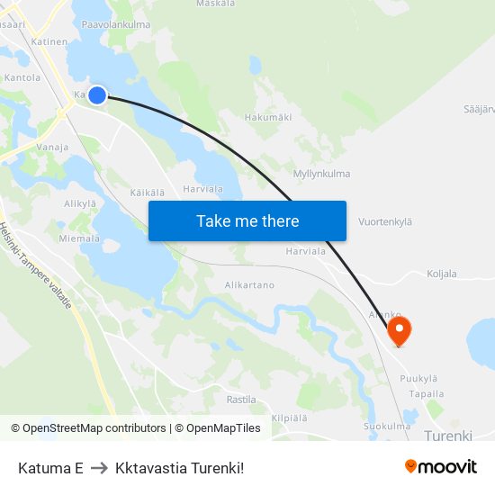 Katuma E to Kktavastia Turenki! map