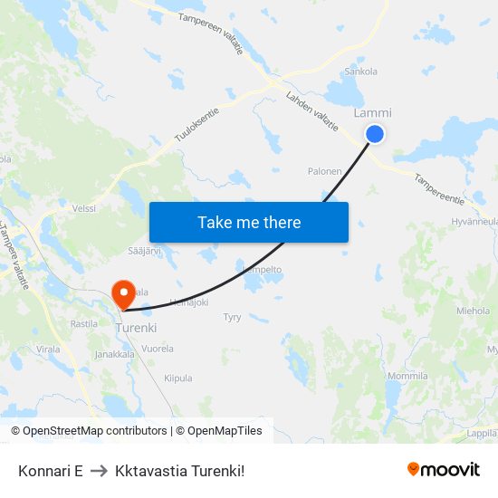 Konnari E to Kktavastia Turenki! map