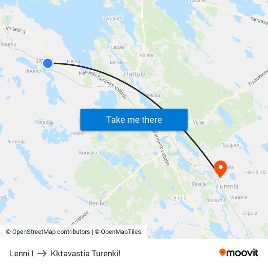 Lenni I to Kktavastia Turenki! map