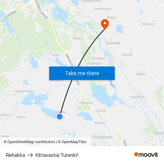 Rehakka to Kktavastia Turenki! map