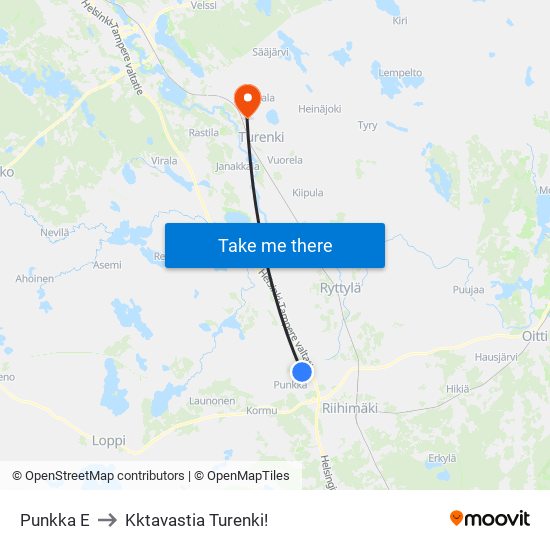 Punkka E to Kktavastia Turenki! map