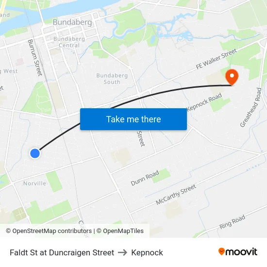 Faldt St at Duncraigen Street to Kepnock map
