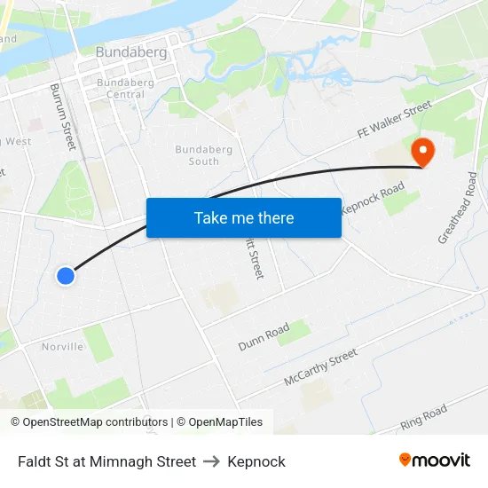 Faldt St at Mimnagh Street to Kepnock map