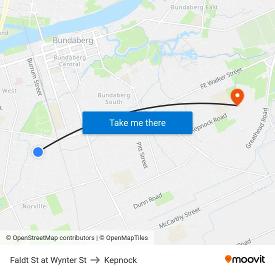 Faldt St at Wynter St to Kepnock map