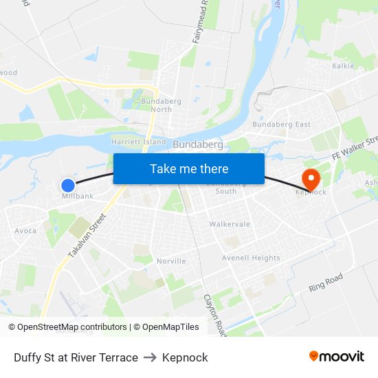 Duffy St at River Terrace to Kepnock map