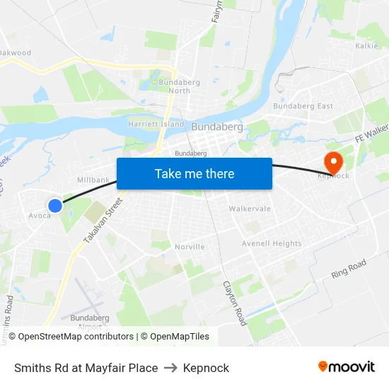 Smiths Rd at Mayfair Place to Kepnock map