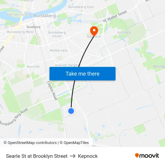 Searle St at Brooklyn Street to Kepnock map