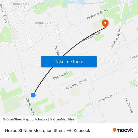 Heaps St Near Mccrohon Street to Kepnock map