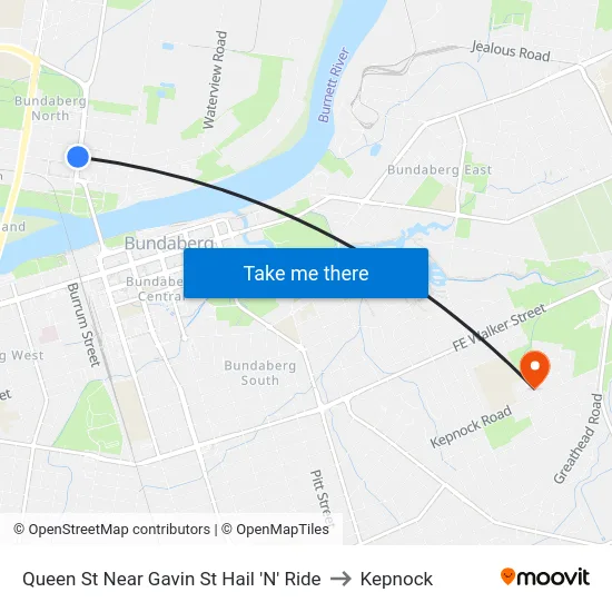 Queen St Near Gavin St Hail 'N' Ride to Kepnock map