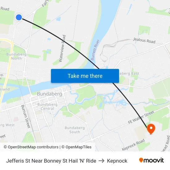 Jefferis St Near Bonney St Hail 'N' Ride to Kepnock map