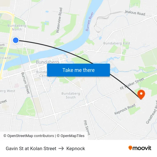 Gavin St at Kolan Street to Kepnock map