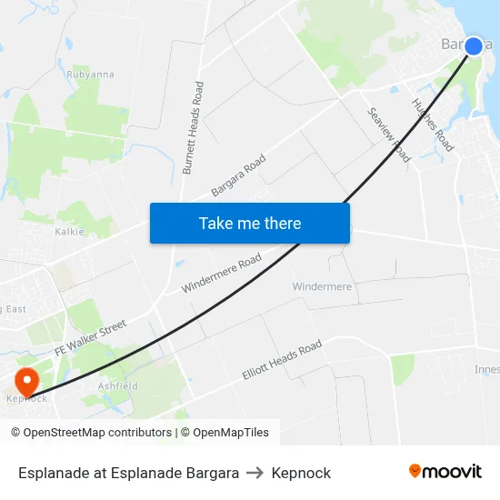 Esplanade at Esplanade Bargara to Kepnock map