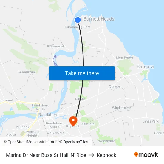 Marina Dr Near Buss St Hail 'N' Ride to Kepnock map