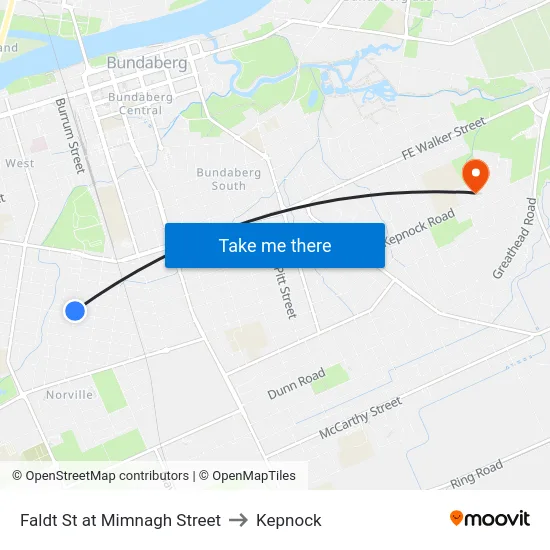 Faldt St at Mimnagh Street to Kepnock map