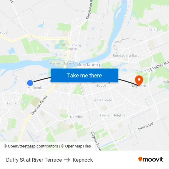 Duffy St at River Terrace to Kepnock map