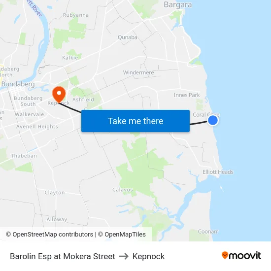 Barolin Esp at Mokera Street to Kepnock map