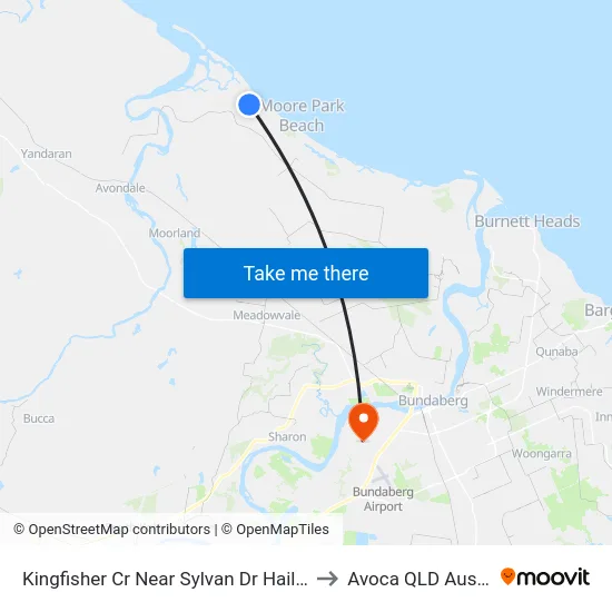 Kingfisher Cr Near Sylvan Dr Hail 'N' Ride to Avoca QLD Australia map