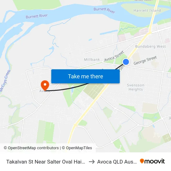 Takalvan St Near Salter Oval Hail 'N' Ride to Avoca QLD Australia map