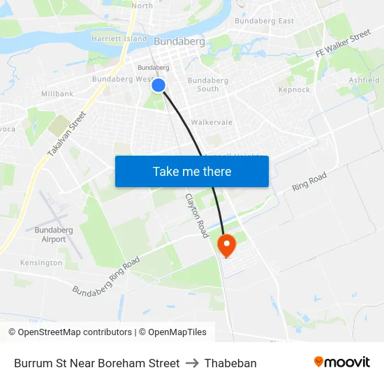 Burrum St Near Boreham Street to Thabeban map