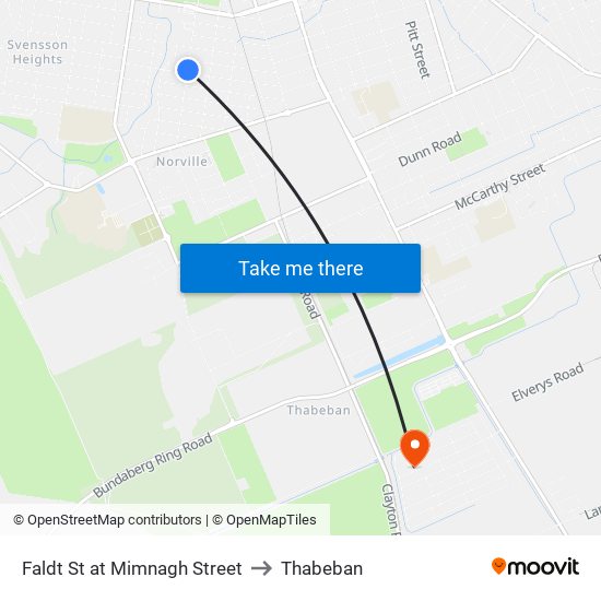 Faldt St at Mimnagh Street to Thabeban map