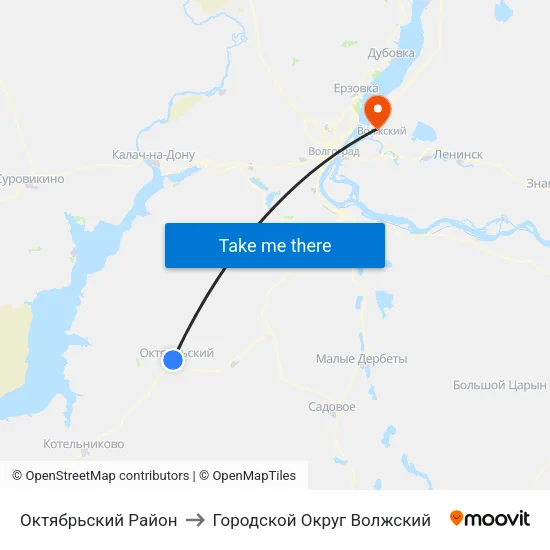 Октябрьский Район to Городской Округ Волжский map