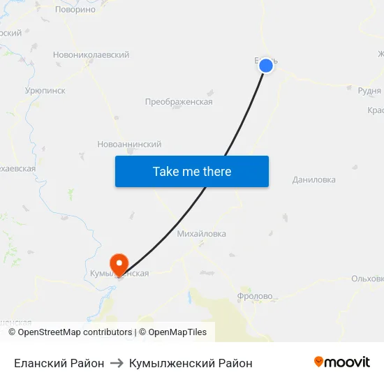 Еланский Район to Кумылженский Район map