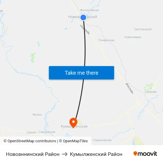 Новоаннинский Район to Кумылженский Район map