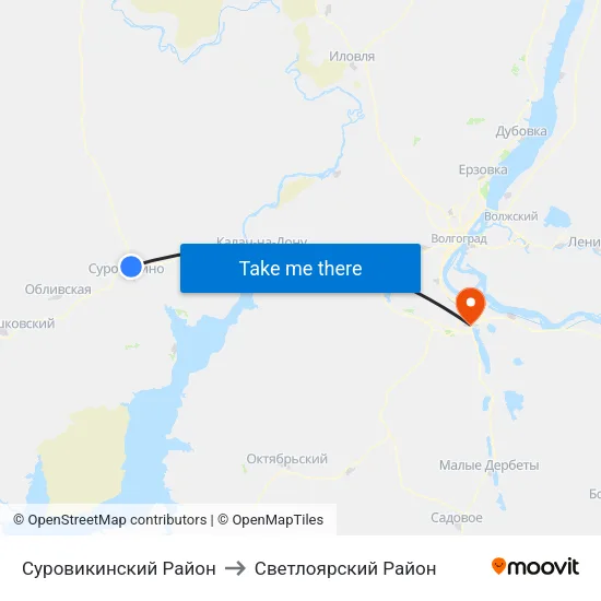 Суровикинский Район to Светлоярский Район map