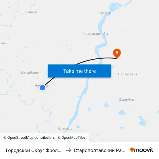 Городской Округ Фролово to Старополтавский Район map