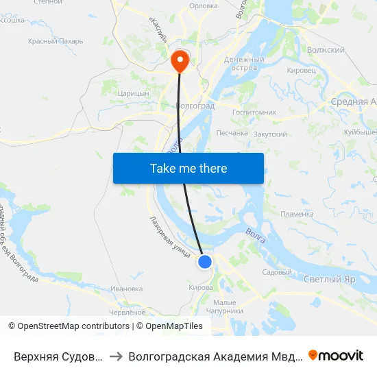 Верхняя Судоверфь to Волгоградская Академия Мвд России map