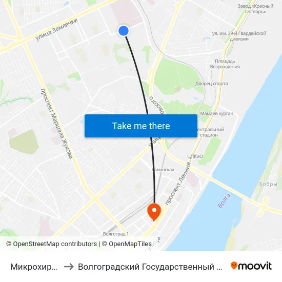 Микрохирургия Глаза (А) to Волгоградский Государственный Социально-Педагогический Университет map