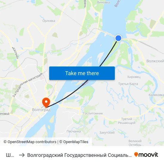 Шлюзы to Волгоградский Государственный Социально-Педагогический Университет map