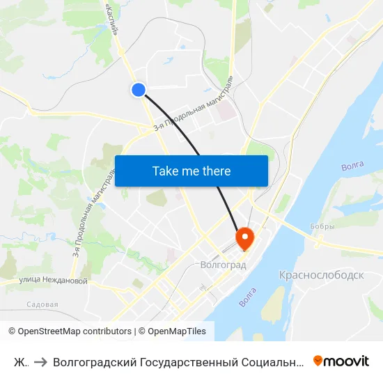 Жби to Волгоградский Государственный Социально-Педагогический Университет map