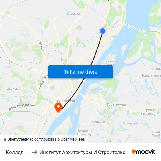 Колледж (А) to Институт Архитектуры И Строительства Волггту map