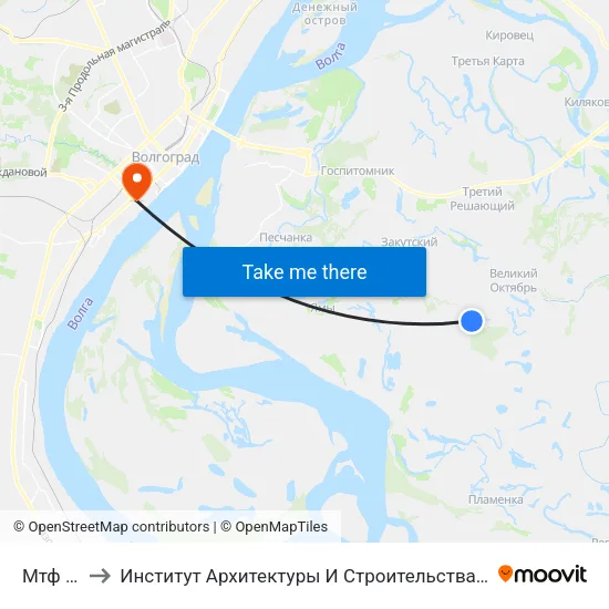 Мтф (А) to Институт Архитектуры И Строительства Волггту map