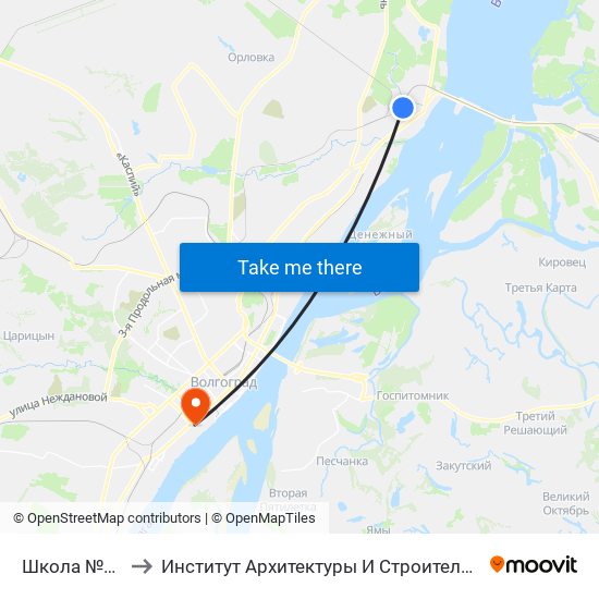 Школа №88 (А) to Институт Архитектуры И Строительства Волггту map