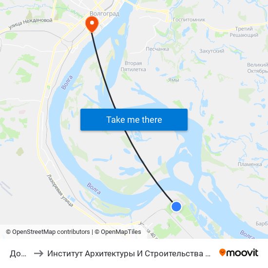 Док-3 to Институт Архитектуры И Строительства Волггту map