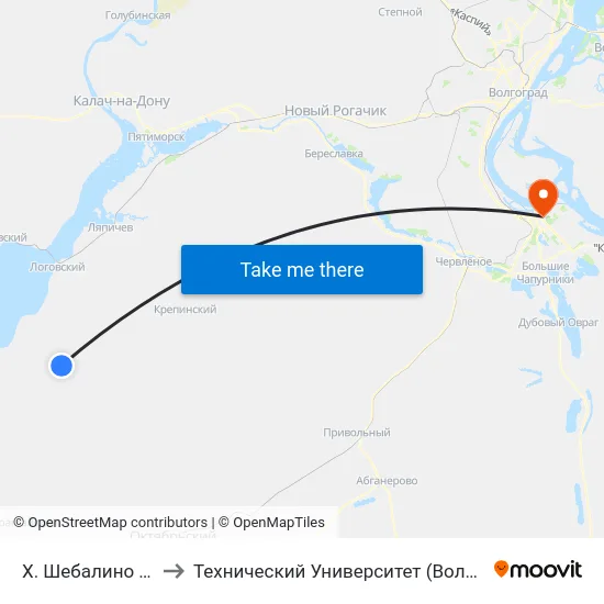Х. Шебалино (А) to Технический Университет (Волггту) map