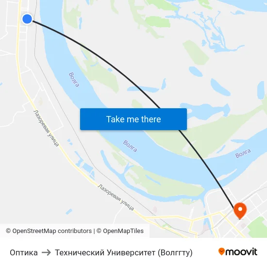 Оптика to Технический Университет (Волггту) map