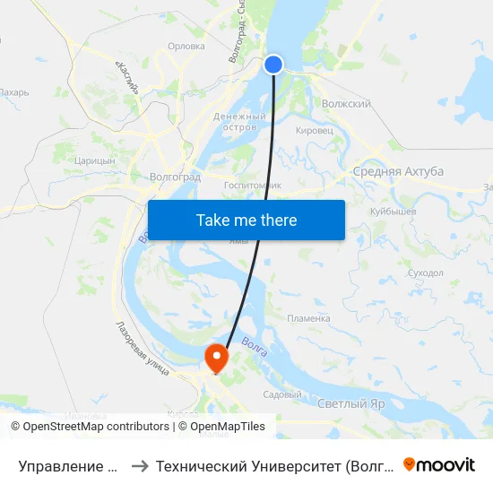 Управление Гэс to Технический Университет (Волггту) map