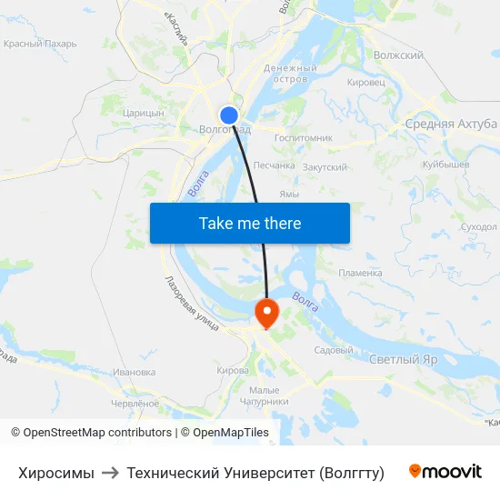 Хиросимы to Технический Университет (Волггту) map