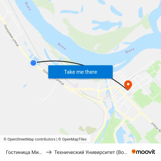 Гостиница Мираж to Технический Университет (Волггту) map
