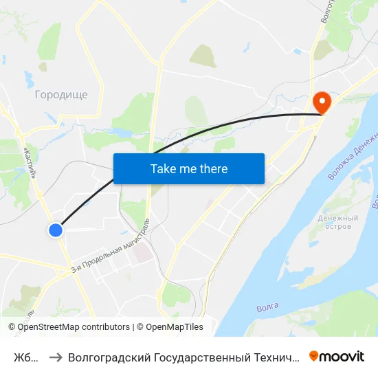Жби (А) to Волгоградский Государственный Технический Университет map