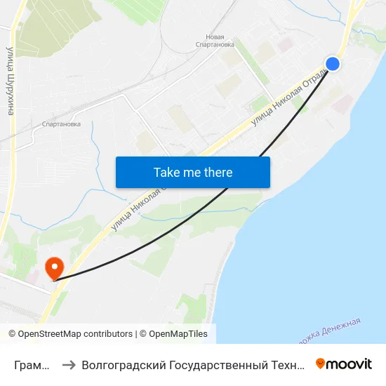 Грамши (А) to Волгоградский Государственный Технический Университет map