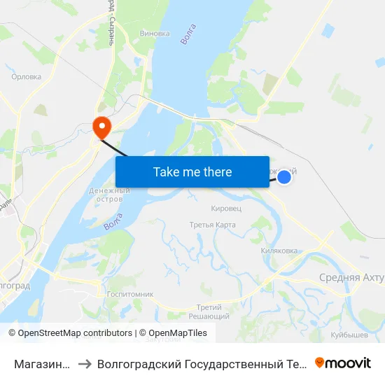 Магазин Стимул to Волгоградский Государственный Технический Университет map