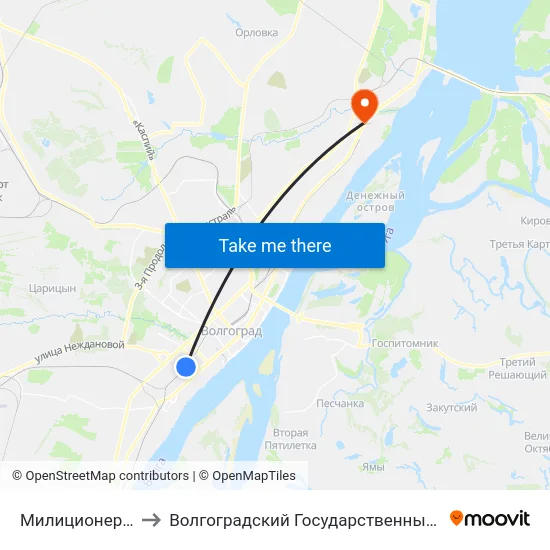 Милиционера Буханцева to Волгоградский Государственный Технический Университет map