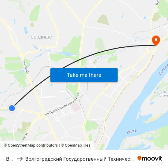 Взбт to Волгоградский Государственный Технический Университет map