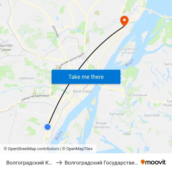 Волгоградский Колледж Нефти И Газа to Волгоградский Государственный Технический Университет map