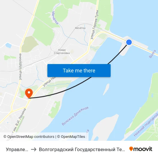 Управление Гэс to Волгоградский Государственный Технический Университет map
