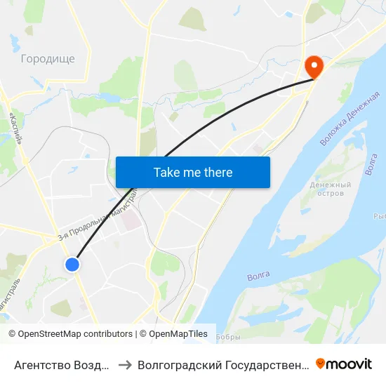 Агентство Воздушных Сообщений to Волгоградский Государственный Технический Университет map